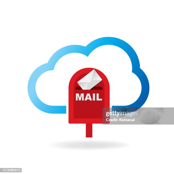 mailbox - postal service logos stock illustrations