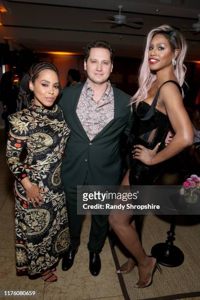 Amirah Vann, Matt McGorry, and Laverne Cox attend the 2019 Pre-Emmy Party hosted by Entertainment Weekly and L’Oreal Paris at Sunset Tower Hotel in...