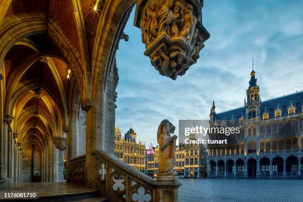 grand place square in brussels, belgium - brussels square stock pictures, royalty-free photos & images