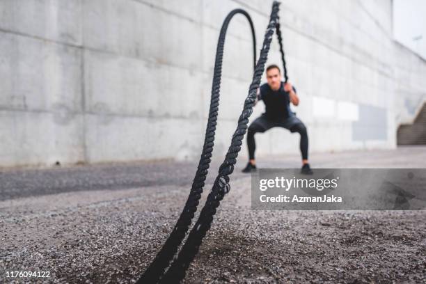 Brigade Ropes Battle Ropes Outside Photos and Premium High Res Pictures - Getty Images