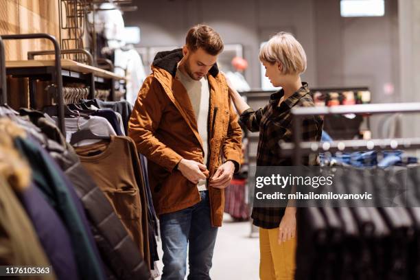 it fits great - try on stock pictures, royalty-free photos & images