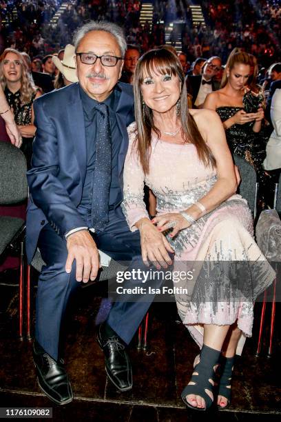 German actor Wolfgang Stumph and his wife Christine Stumph during the Goldene Henne at Messe Leipzig on September 20, 2019 in Leipzig, Germany.