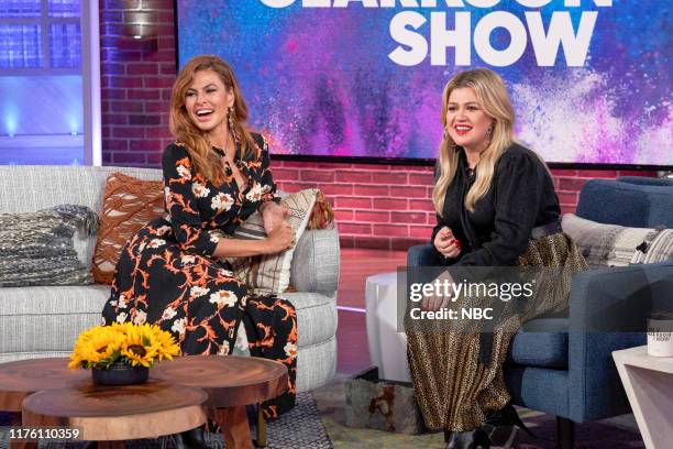 Episode 3037 -- Pictured: Eva Mendes, Kelly Clarkson --