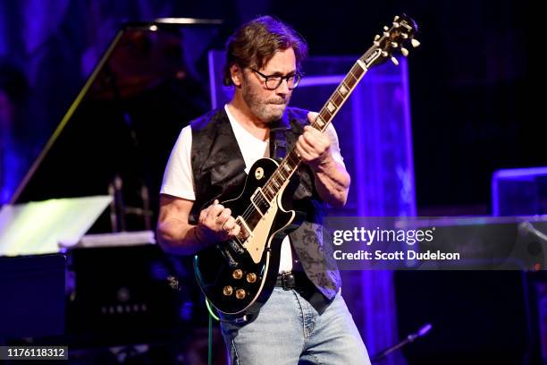 Jazz musician Al Di Meola performs onstage during the 'Past, Present and Future' tour at The Canyon on September 20, 2019 in Agoura Hills, California.