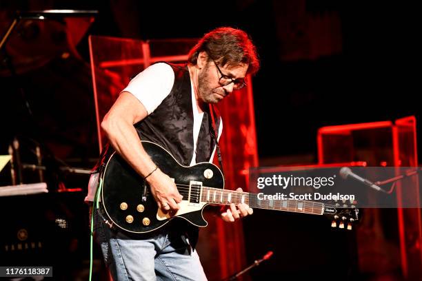 Jazz musician Al Di Meola performs onstage during the 'Past, Present and Future' tour at The Canyon on September 20, 2019 in Agoura Hills, California.