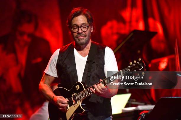 Jazz musician Al Di Meola performs onstage during the 'Past, Present and Future' tour at The Canyon on September 20, 2019 in Agoura Hills, California.