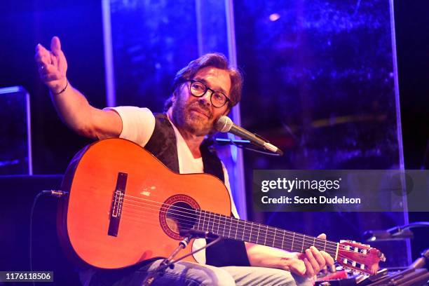 Jazz musician Al Di Meola performs onstage during the 'Past, Present and Future' tour at The Canyon on September 20, 2019 in Agoura Hills, California.