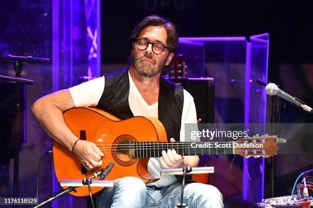 Jazz musician Al Di Meola performs onstage during the 'Past, Present and Future' tour at The Canyon on September 20, 2019 in Agoura Hills, California.