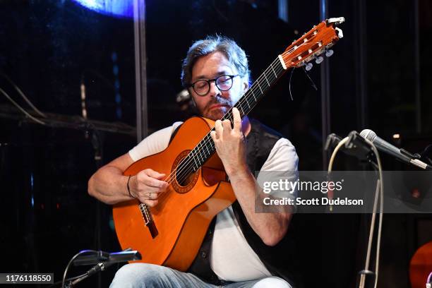 Jazz musician Al Di Meola performs onstage during the 'Past, Present and Future' tour at The Canyon on September 20, 2019 in Agoura Hills, California.