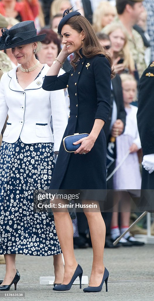 The Duke and Duchess of Cambridge Attend Irish Guards Medal Parade