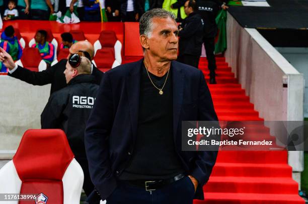 Carlos QUIEROZ head coach of Colombia during the Friendly match between Algeria and Colombia on October 15, 2019 in Lille, France.