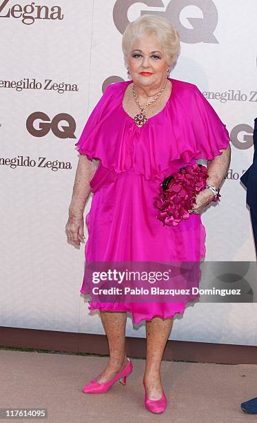 Cuqui Fierro attends 'GQ Elegant Men of the Year' Awards 2011 at the Italian Embassy on June 28, 2011 in Madrid, Spain.