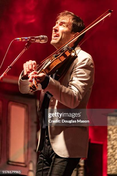 Andrew Bird performs during the FreshGrass Music Festival at Mass MoCA on September 21, 2019 in North Adams, Massachusetts.