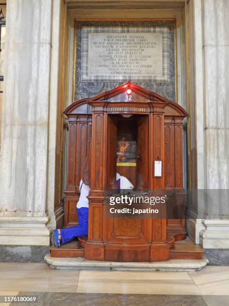 basilica of santa maria maggiore - confession religion stock pictures, royalty-free photos & images