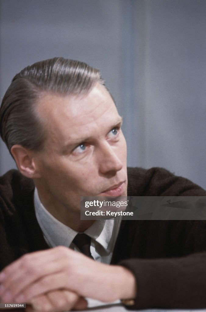 George Martin Computer Headshot of Sir George Martin, British record producer and composer ...