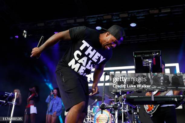Rudimental perform on the Slingsby Show Stage following Day Three of the BMW PGA Championship at Wentworth Golf Club on September 21, 2019 in...