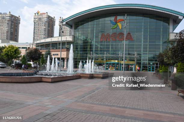 mega center almaty - almaty stock pictures, royalty-free photos & images