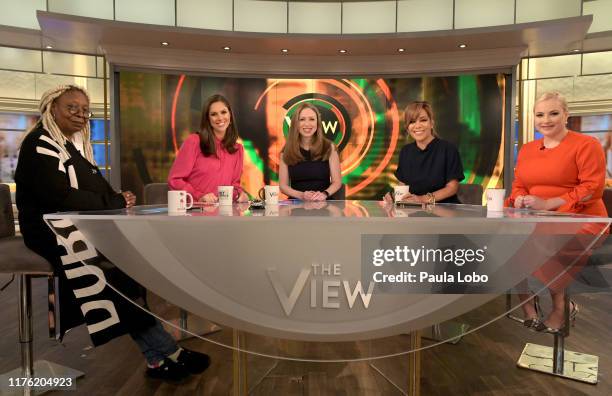 Chelsea Clinton co-hosts and Alyssa Milano is the guest today on ABC's "The View." "The View" airs Monday-Friday 11am-12 noon, ET on ABC. VW19 WHOOPI...