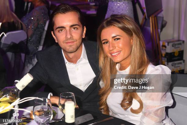 Sammy Kimmence and Dani Dyer during the Paul Strank Charity Gala at the Bank of England Sports Centre on September 21, 2019 in London, England.