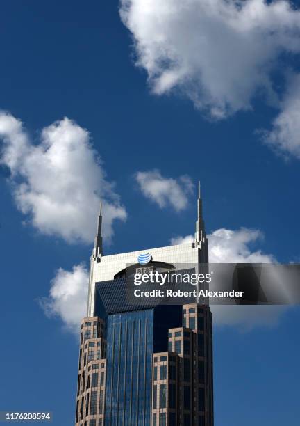 The landmark AT&T Building in downtown Nashville, Tennessee, is the state's tallest skyscraper.