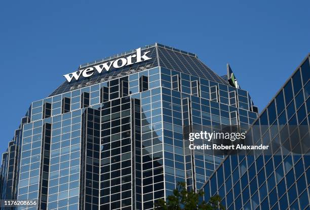 Skyscraper in Nashville, Tennessee, which houses WeWork co-working offices.