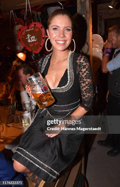 Victoria Swarovski during the Oktoberfest 2019 at Theresienwiese on September 21, 2019 in Munich, Germany.