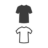T-shirt icon on white background.