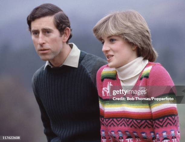 British Royalty, Craigowan Lodge, Balmoral, Scotland, 6th May 1981, Prince Charles and Lady Diana Spencer On July 1st Diana, Princess Of Wales would...