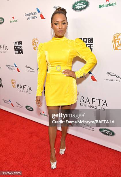 Melanie Liburd attends the BAFTA Los Angeles + BBC America TV Tea Party 2019 at The Beverly Hilton Hotel on September 21, 2019 in Beverly Hills,...