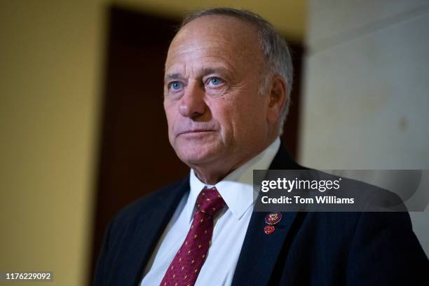 Rep. Steve King, R-Iowa, attends a news conference after being denied entrance to the deposition and access to the transcripts related to the House's...