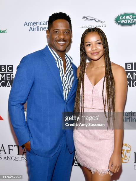 Blair Underwood and Brielle Underwood attends the BAFTA Los Angeles + BBC America TV Tea Party 2019 at The Beverly Hilton Hotel on September 21, 2019...