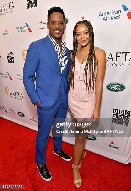 Blair Underwood and Brielle Underwood attend the BAFTA Los Angeles + BBC America TV Tea Party 2019 at The Beverly Hilton Hotel on September 21, 2019...