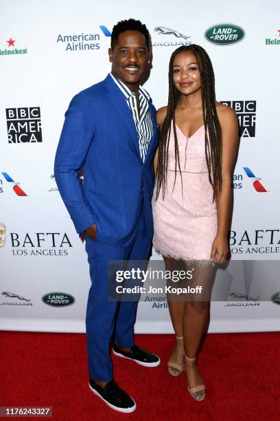 Blair Underwood and Brielle Underwood attend the BAFTA Los Angeles + BBC America TV Tea Party 2019 at The Beverly Hilton Hotel on September 21, 2019...