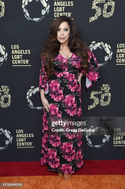 Brooke Lewis attends Los Angeles LGBT Center Celebrates 50th Anniversary With "Hearts Of Gold" Concert & Multimedia Extravaganza at The Greek Theatre...