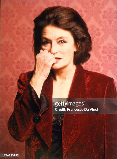 Actress Anouk Aimee poses for a portrait at Waldorf Astoria Hotel circa 1995 in New York City, New York.