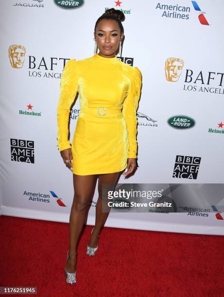 Melanie Liburd arrives at the BAFTA Los Angeles + BBC America TV Tea Party 2019 at The Beverly Hilton Hotel on September 21, 2019 in Beverly Hills,...