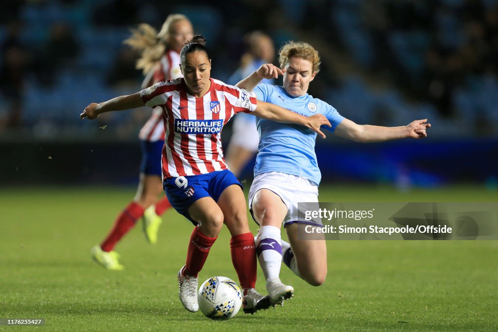 Manchester City Women v Atletico Madrid Femenino - UEFA Women's Champions League Round of 16: First Leg