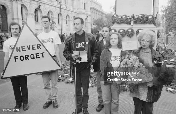 British human rights campaigner, Peter Tatchell , co-founder of OutRage! - a campaign group fighting for equal rights for lesbian, gay and bisexual...