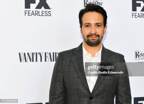 Lin-Manuel Miranda attends Vanity Fair and FX's Annual Primetime Emmy Nominations Party on September 21, 2019 in Century City, California.