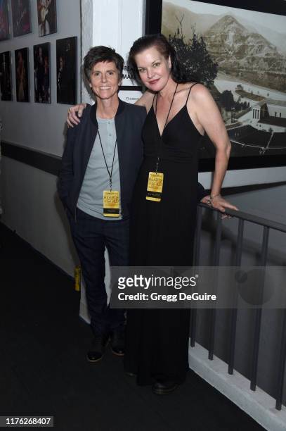 Tig Notaro and Pauley Perrette attend Los Angeles LGBT Center Celebrates 50th Anniversary With "Hearts Of Gold" Concert & Multimedia Extravaganza at...