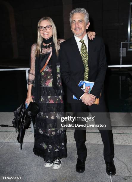 Aimee Mann and Michael Penn attend the Center Theatre Group's "A Play Is a Poem" opening night performance at Mark Taper Forum on September 21, 2019...