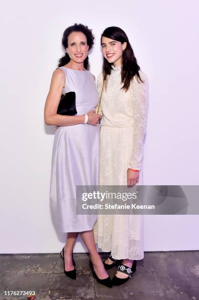 Andie MacDowell and Margaret Qualley attend COS and Margaret Qualley celebrate L.A. Dance Project's L.A. Dances at L.A. Dance Project on September...