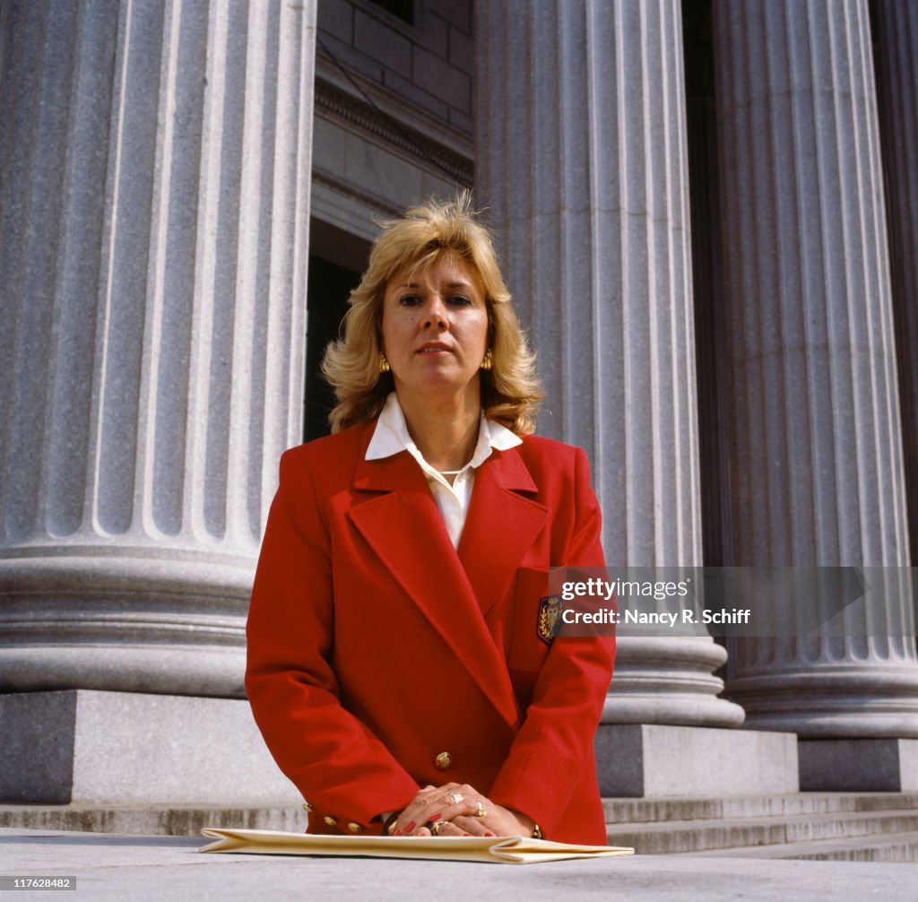 American District Attorney turned author Linda Fairstein outside the