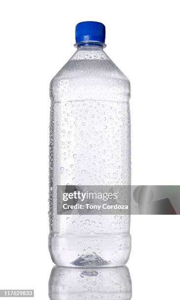 plastic water bottle - bottle condensation stock pictures, royalty-free photos & images