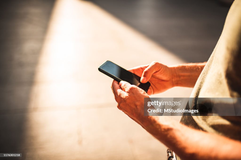 Using Phone Texting Texting From Smartphone High-Res Stock Photo - Getty Images