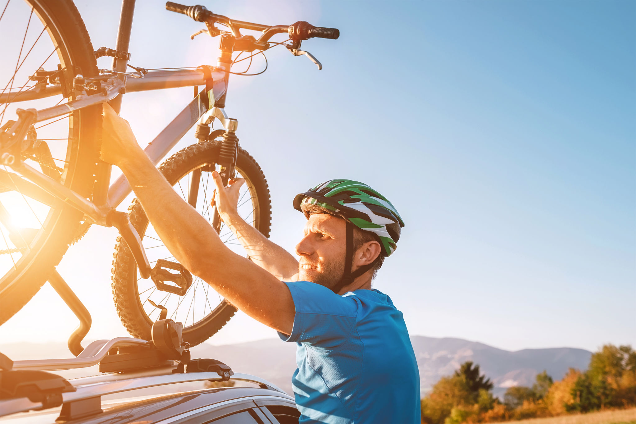 installing bicycle rack