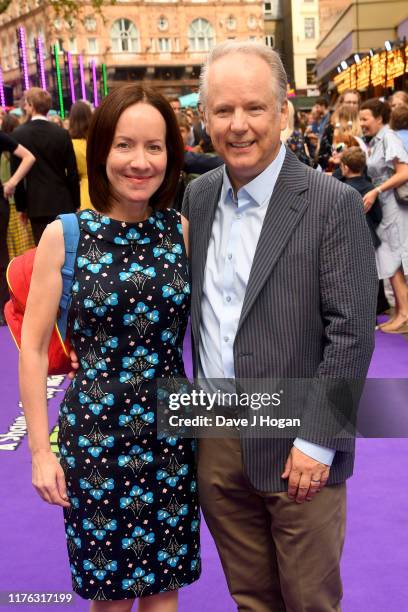 Mags Connolly and Nick Park attend the "Shaun The Sheep Movie: Farmageddon" UK Premiere at Odeon Luxe Leicester Square on September 22, 2019 in...