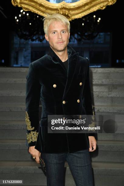 Guilherme Siqueira attends the Dolce & Gabbana fashion show during the Milan Fashion Week Spring/Summer 2020 on September 22, 2019 in Milan, Italy.