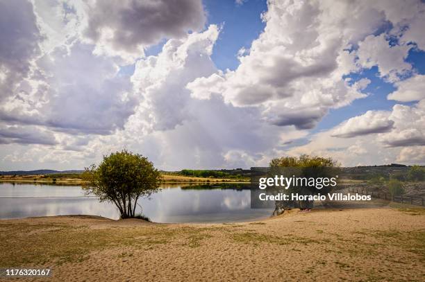 Praia Fluvial da Fraga da Pegada in Azibo reservoir, GeoPark Santa Combinha area, during FAM Tour Terras de Cavaleiros 2019 on September 17, 2019 in...