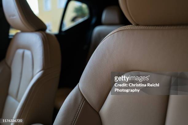 car interior shot - seat stock pictures, royalty-free photos & images